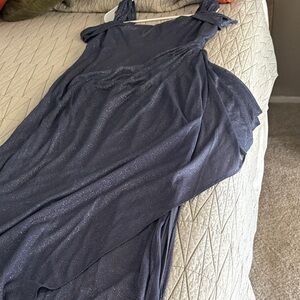 Sparkling grey gown perfect for New Year’s